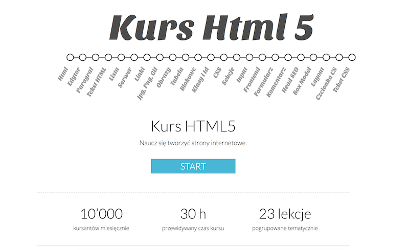 Kurs HTML5 front-end