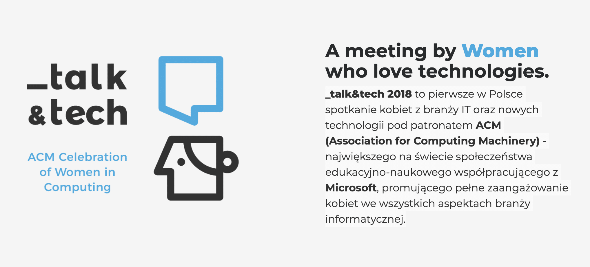 talk and tech 2018 - konferencja dla kobiet w IT