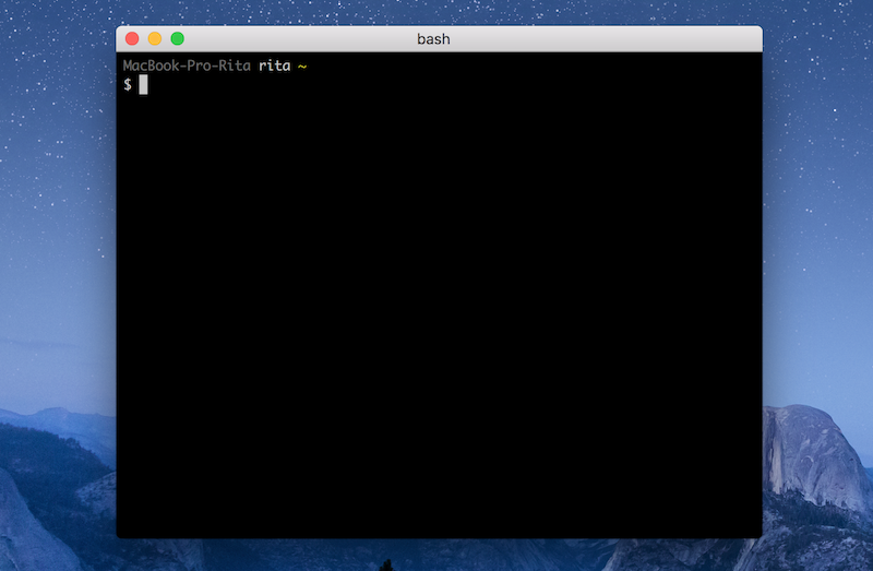 terminal - bash na mac